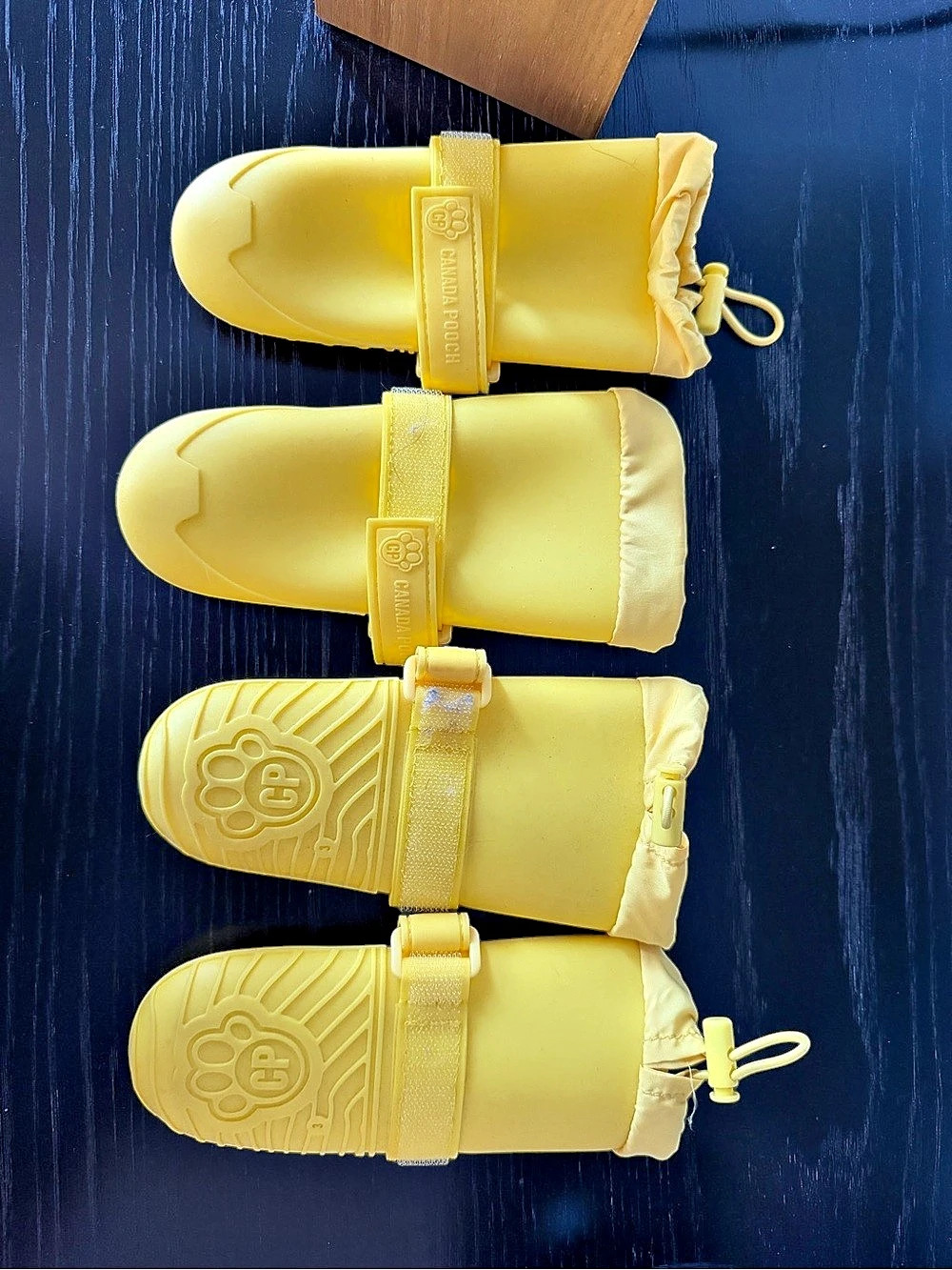 Canada Pooch Dog Yellow Rain Boots